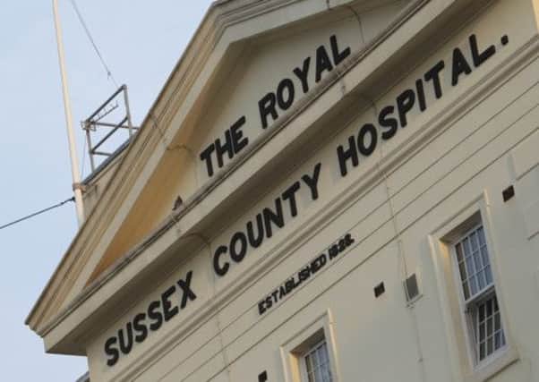 The front of the Royal Sussex County Hospital, parts of which date back to the Georgian and Victorian eras