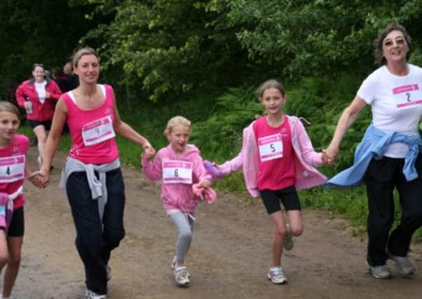 Trish Law and her family looking forward to Cancer Research UK's Race for Life (submitted).