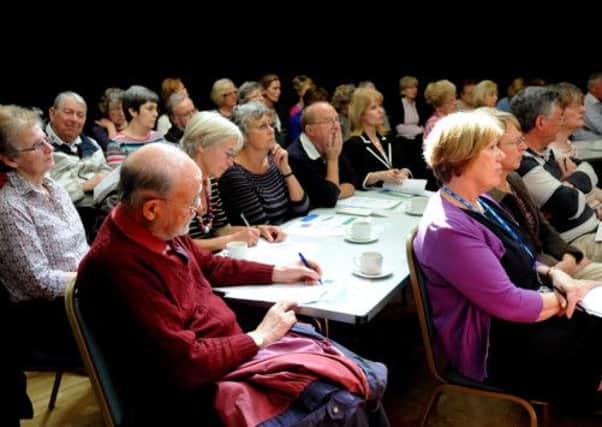 Horsham and Mid Sussex Clinical Commissioning Group meeting at Clair Hall, Haywards Heath 25-04-13