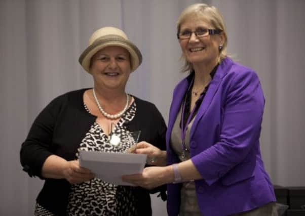 Proud to Care Awards - Compassion Award Individual winner Debbie Bateup, SCT, with Sherree Fagge, DON. .