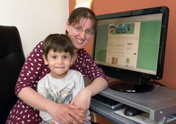 Jemmifer Jain, from Angmering, who has been short-listed for a national blogging award, pictured with her son, Harry
