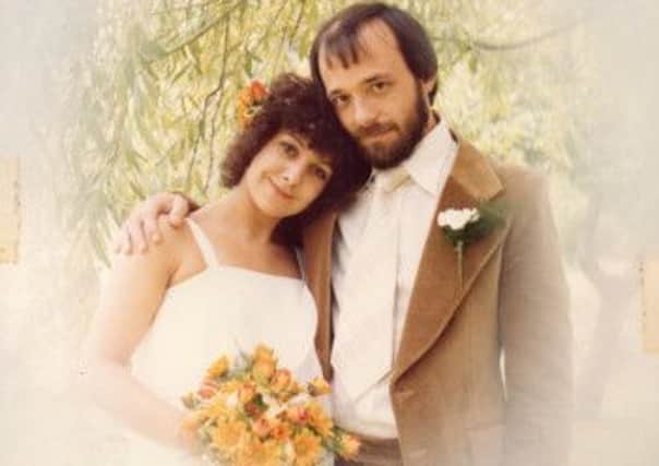 Carole and Philip on their wedding day in 1978