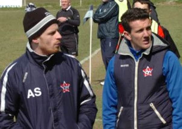 Rye United joint managers Marc Gall and Anthony Storey