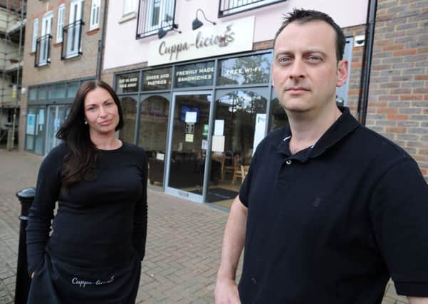 JPMT - Owners of Cuppalicious in Bolnore Village are concerned about the future of the shop if business does not increase. Partners Sarah McGill and Sean O'Riordan
