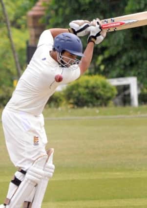 Adam Maharaj-Newman top-scored with Priory a run-a-ball 38 at Roffey