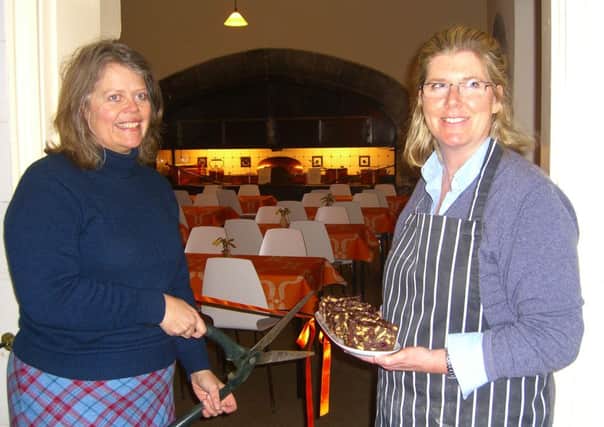 Lady Emma Barnard, left, Sally Stainton, new Head Cook at Parham