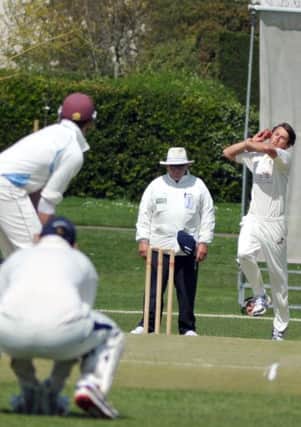 Joe Cox charges in for Bexhill against St James's Montefiore. Picture by Steve Hunnisett (eh20015b)