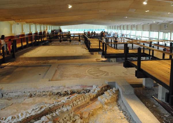 Part of the interior at Fishbourne Roman Palace