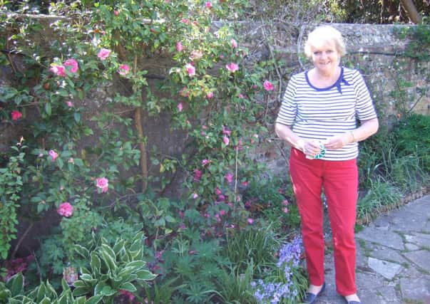 Brenda Bailey preparing her garden for the Walberton's open gardens event, next month.