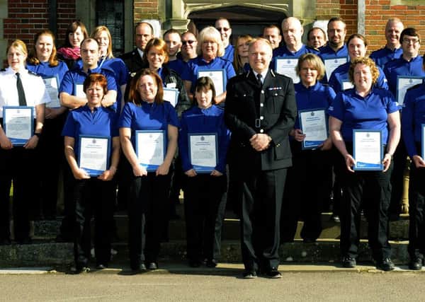Staff in the Sussex Police Communications Department were celebrated at an awards ceremony