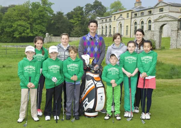 Justin Rose meets young golfers at Goodwood