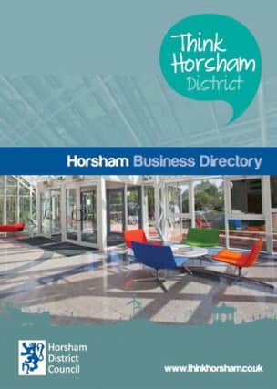 The Horsham Business Directory 2013 produced by Horsham District Council in collaboration with Burrows Communications