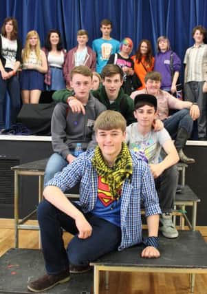 School leavers at their special assembly