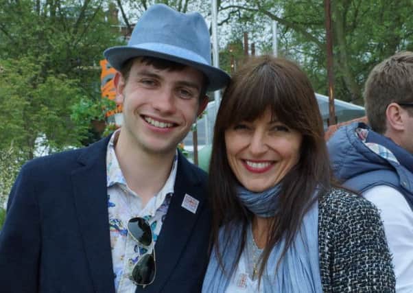 Jack Dunckley with Davina McCall. Picture submitted
