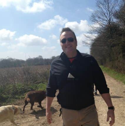 Peter Sutton, managing director of PMW, on a training walk