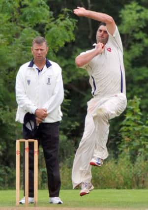 Battle bowler Mike Gedye tore through Barcombe on Saturday