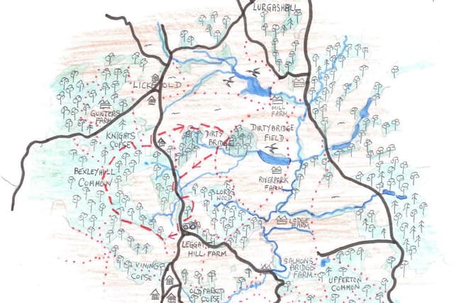 Lodsworth Map RICHARD WILLIAMSON: Country Walk: Lodsworth and Bexleyhill Commons