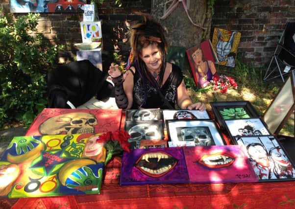 Terri Star, from Arundel, with her artwork
