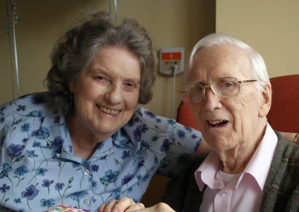 Albert and June Mosedale, celebrating their 65th wedding anniversary