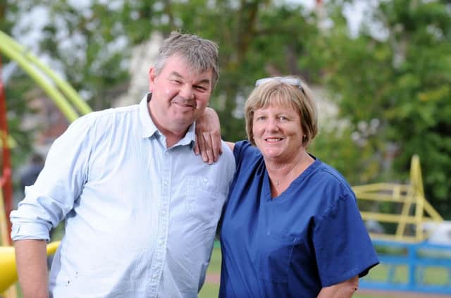 Gary and Judy Barnes were honoured for their work  fostering and adopting children