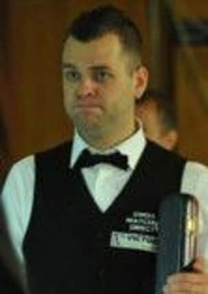 Jimmy Robertson. Picture courtesy World Snooker