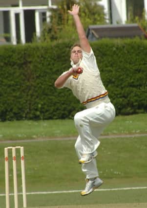 Dave Lowery bowls for Bexhill in 2010