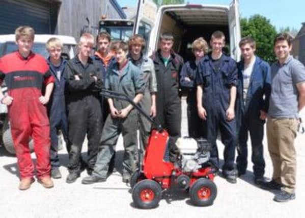 Plumpton College students at Tracmaster in Burgess Hill