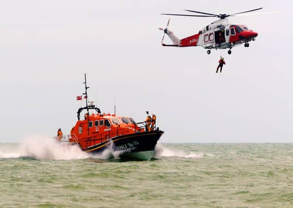 Choppy waters couldn't stop this dramatic rescue display during the Littlehampton Waterfront Festival PHOTO: Chranen Photography