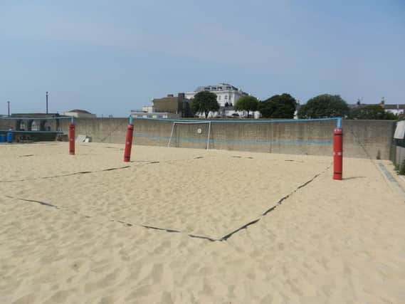 Worthing Sand Courts where the screen was to be placed