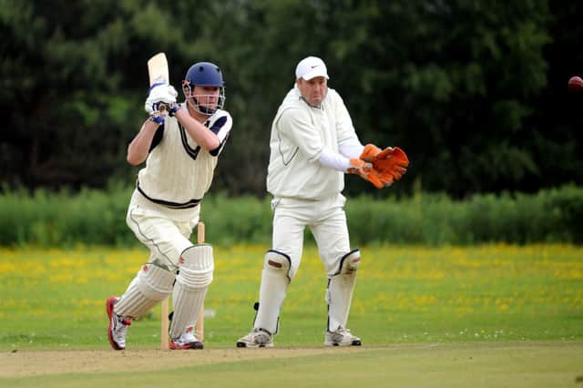 Chailey (bowling) v Cuckfield III. Andy Turner in action