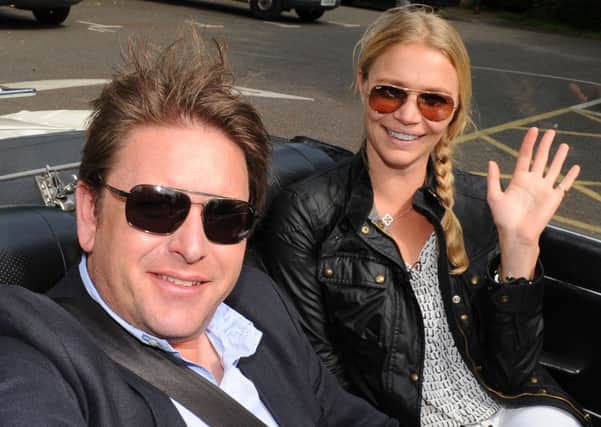 JPCT 270613 Antiques Road Trip comes to Horsham. James Martin and Jodie Kidd. Photo by Derek Martin