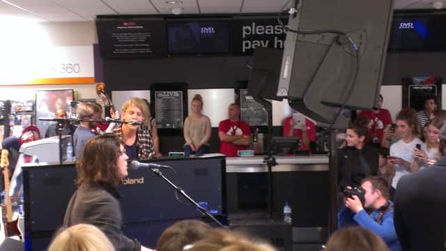 Tom Odell played to scores of fans in Chichester's HMV