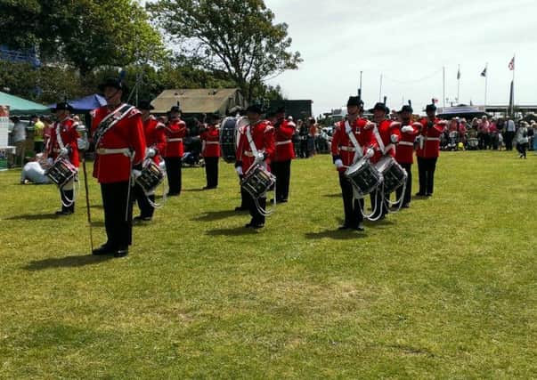 The 1st Cinque Ports Rifle Volunteers Corps of Drums at the Armed Forces Day in Steyne Gardens, Worthing, on Saturday