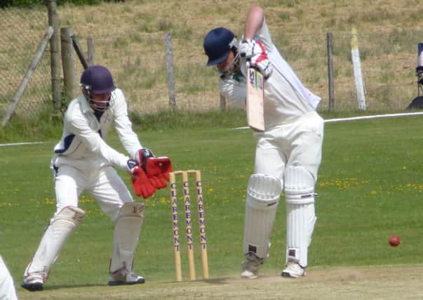 Pete Beaumont at the crease for Crowhurst Park against Middleton on Saturday. Picture by Simon Newstead