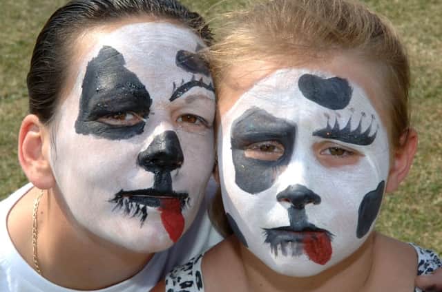 Face painting at Sompting festival