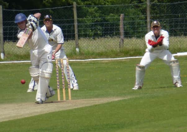 Clive Tong at the crease for Crowhurst Park against Middleton on Saturday. Picture by Simon Newstead