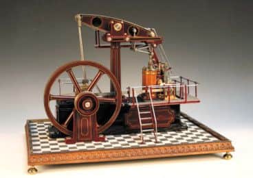 A hand-built steam model pump engine by the late Ron Wheele, to be auctioned at Tooveys on 9th July 2013, estimate £800-1,200.