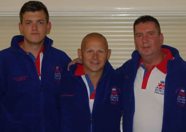 The White Rock Bowls Club triple of Nick Wingfield, Shaun Godfrey and Glen Newton which represented England at the British Isles Bowls Championships