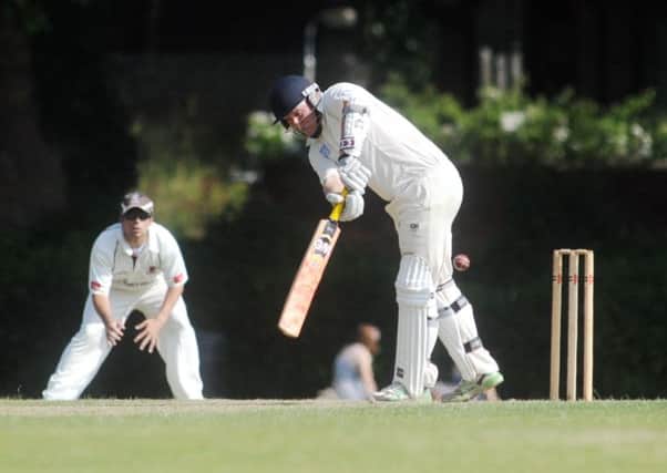Mark Bamford hits out for Chichester against Horsham  Picture by Kate Shemilt C130919-1