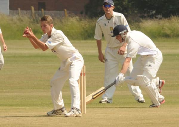 Bognor's fielders put the pressure on Wisborough Green at The Regis Oval  Picture by Louise Adams C130921-3