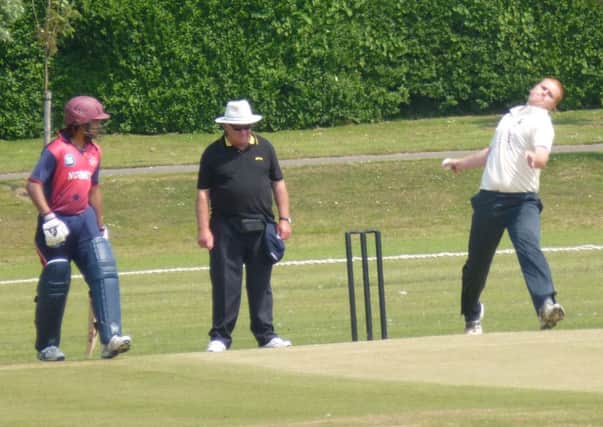 Andrew Williams took five wickets in Bexhill's dramatic win over Middleton on Saturday. Picture by Simon Newstead