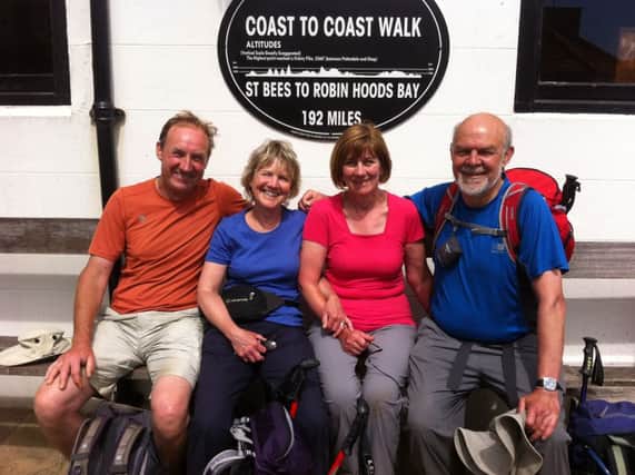 Four members of Pulborough United Reformed Church who have embarked on a 200 mile adventure.