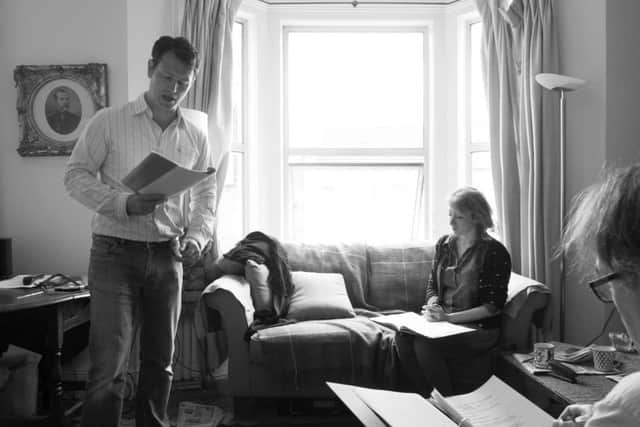 Nick Moran and Clare Moody rehearsing for Love Games