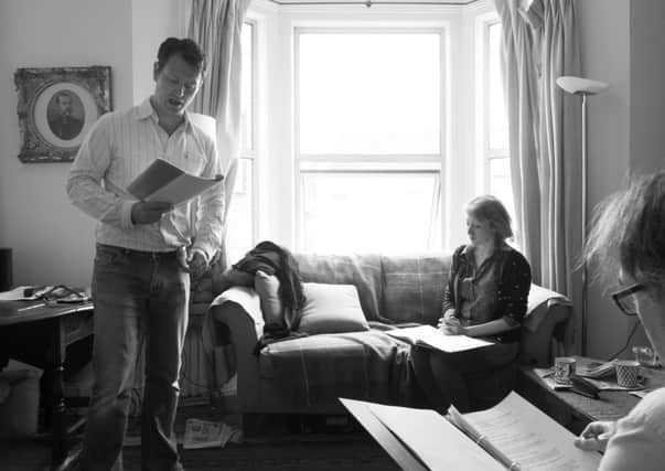 Nick Moran and Clare Moody rehearsing for Love Games