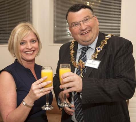 Melanie Peters, at a recent event with Worthing mayor Bob Smytherman