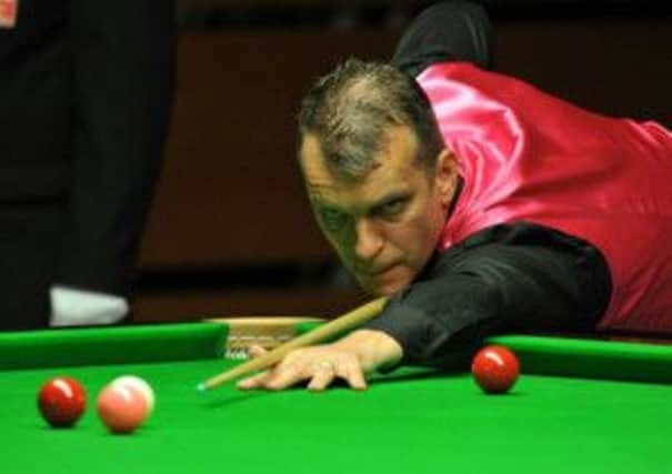 Mark Davis in action at the Bulgarian Open earlier this season. Picture courtesy World Snooker