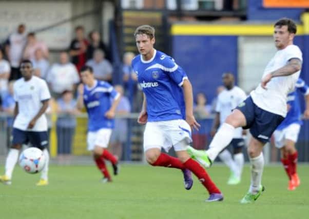 Ryan Bird bagged two goals in Pompey's 5-0 friendly win at the Hawks   Picture: Ian Hargreaves