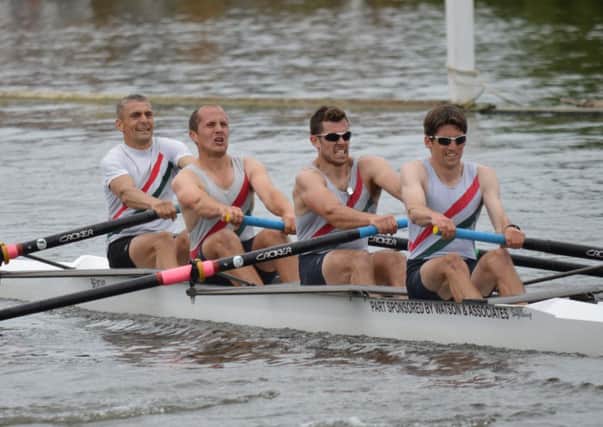 The Bexhill Rowing Club four of Kieran Cahill, Matt Hellier, Doug Holdaway and Mark Mitchell which reached the quarter-finals of the Henley Royal Regatta