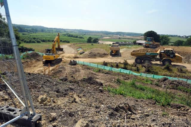5/7/13- Progress on the Bexhill to Hastings Link Road at Adams Farm near Crowhurst.