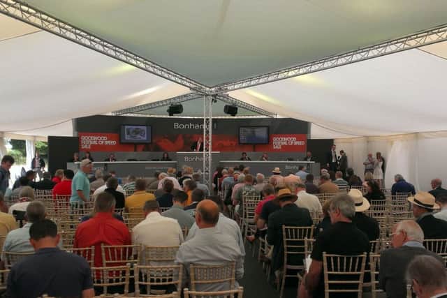 The Bonhams auction at Festival of Speed 2013